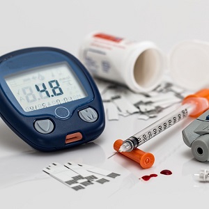 Testing blood sugar for the diabetic foot