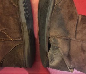 Old worn Ugg Boots