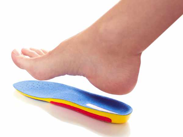 Bare foot with full length bought insole